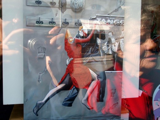 Smithfield Street - Pittsburgh - 2010 - Fuzzy reflection off a store window 