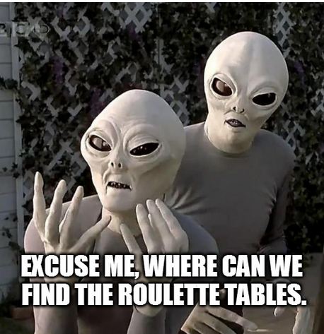 Aliens out for a weekend excursion in Las Vegas