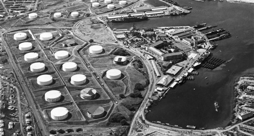 Oil tanks at Pearl