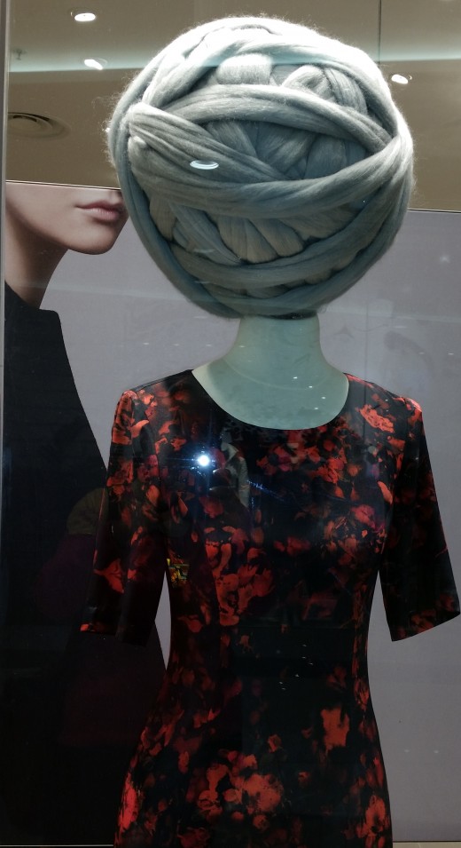 Mannequin in local shop window