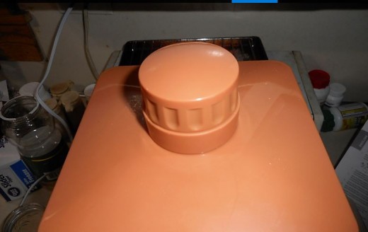 put cover on and turn to 'on' position