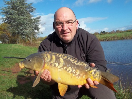 A typical day ticket mirror carp