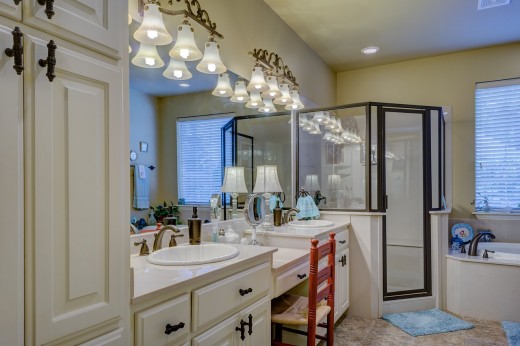 A newly designed bathroom.
