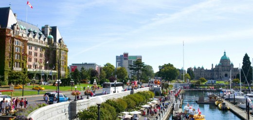The Inner Harbour, downtown Victoria.