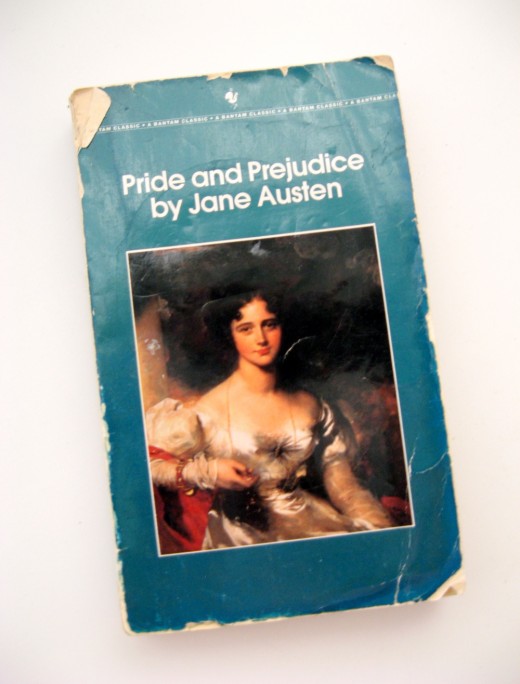 A well-loved, well-used copy of Jane Austen's work from my childhood library.