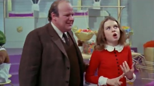 Veruca lists all the things she wants her father to do for her