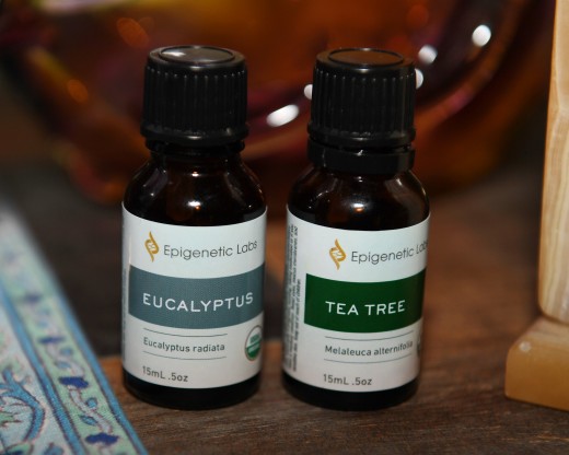 Eucalyptus and Tea Tree Essential Oils.