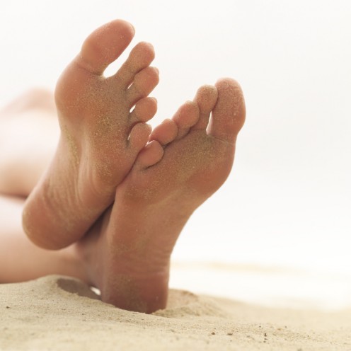 Cure sweaty feet using medical methods