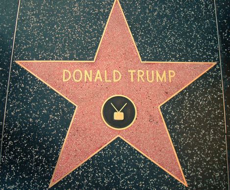 U.S. President Donald Trump has star on the Hollywood Walk of Fame in Los Angeles, California.