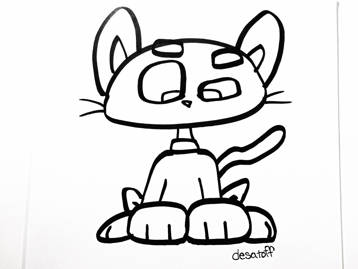 How to Draw a Cute Cartoon Cat: Easy Step-by-Step | FeltMagnet