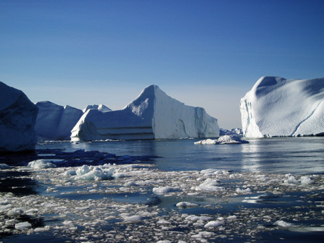 Global warming and climate change - shrinking our glaciers and Arctic ice.