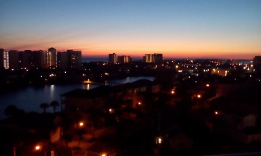Sunset from our Balcony - Destin, FL