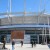 The stadium with its retractable roof as it appeared the day before the run The stadium with its retractable roof as it appeared the day before the run