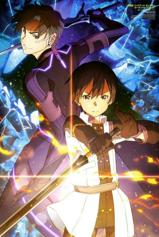 Eiji (left), the perfect rival for Kirito (right)