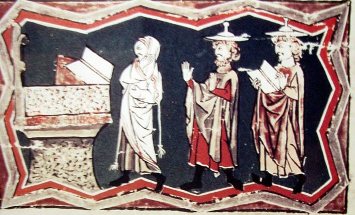 By Unknown - Miniature from Leipzig Mahzor manuscript (1320), Public Domain, 