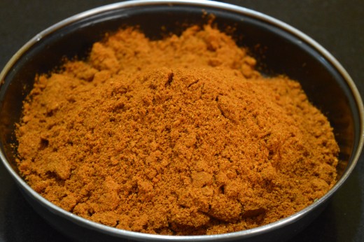 Sambar powder is ready! Store it in an airtight container. Use it up to a month.