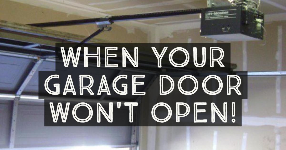 garage door opener troubleshooting
