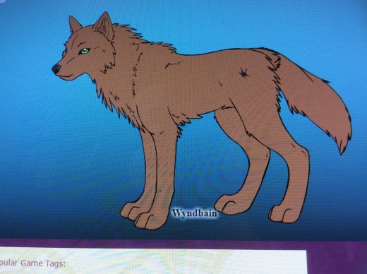 Wolf I created using DollDivine. Name for the beautiful male is Dusk.
