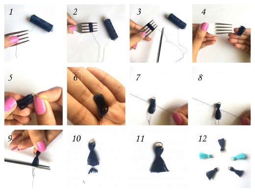 Steps to make the Tassel