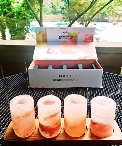 A tasty and elegant new way to drink tequila: Root7 Himalayan Salt Shots