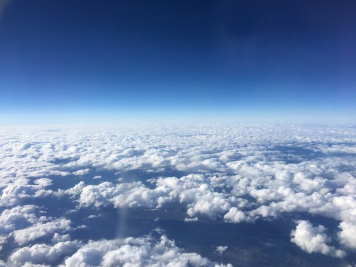 Flying somewhere over West Virginia.