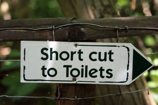 You will definitely need shortcuts to visit the washroom!