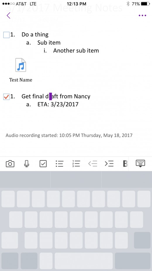 Move the cursor to the location where you want it.