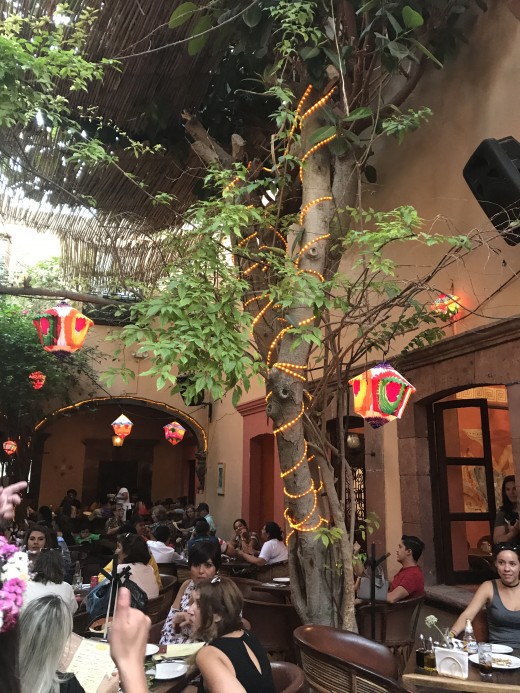 Dining on the Patio at Mama Mia's