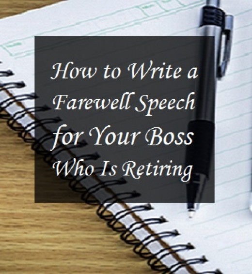 how to write a farewell speech for your boss
