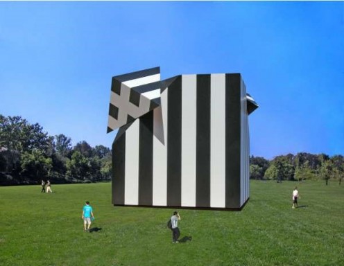 An Enormous Box Sculpture. 