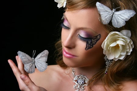 Butterfly inspired makeup