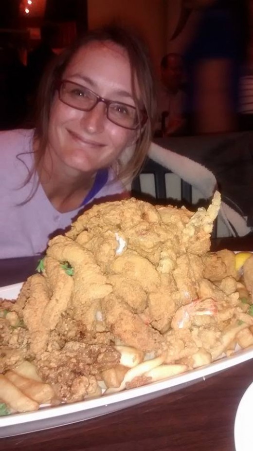 There is never a shortage of seafood in New Orleans!