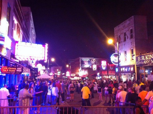 Beale Street is a street in Downtown Memphis, Tennessee, which runs from the Mississippi River to East Street, a distance of approximately 1.8 miles