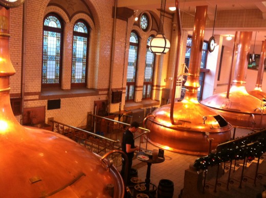 Fermentation room at the Heineken Experience