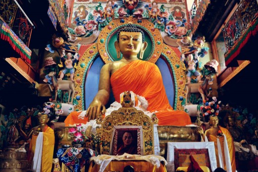 Buddha statue at Tawang Monastery, Arunachal Pradesh 