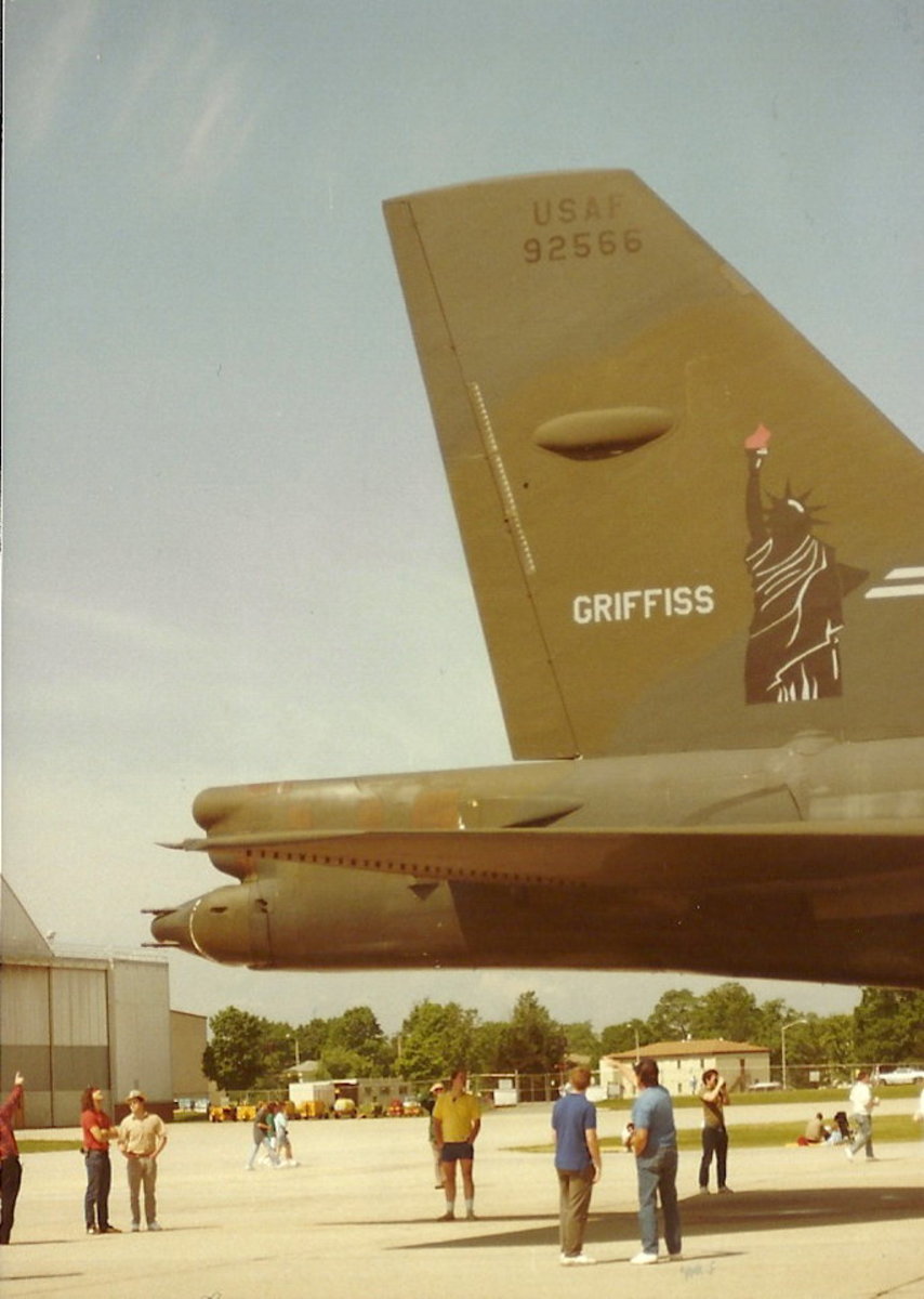 The tail of a B-52, Andrews AFB, MD