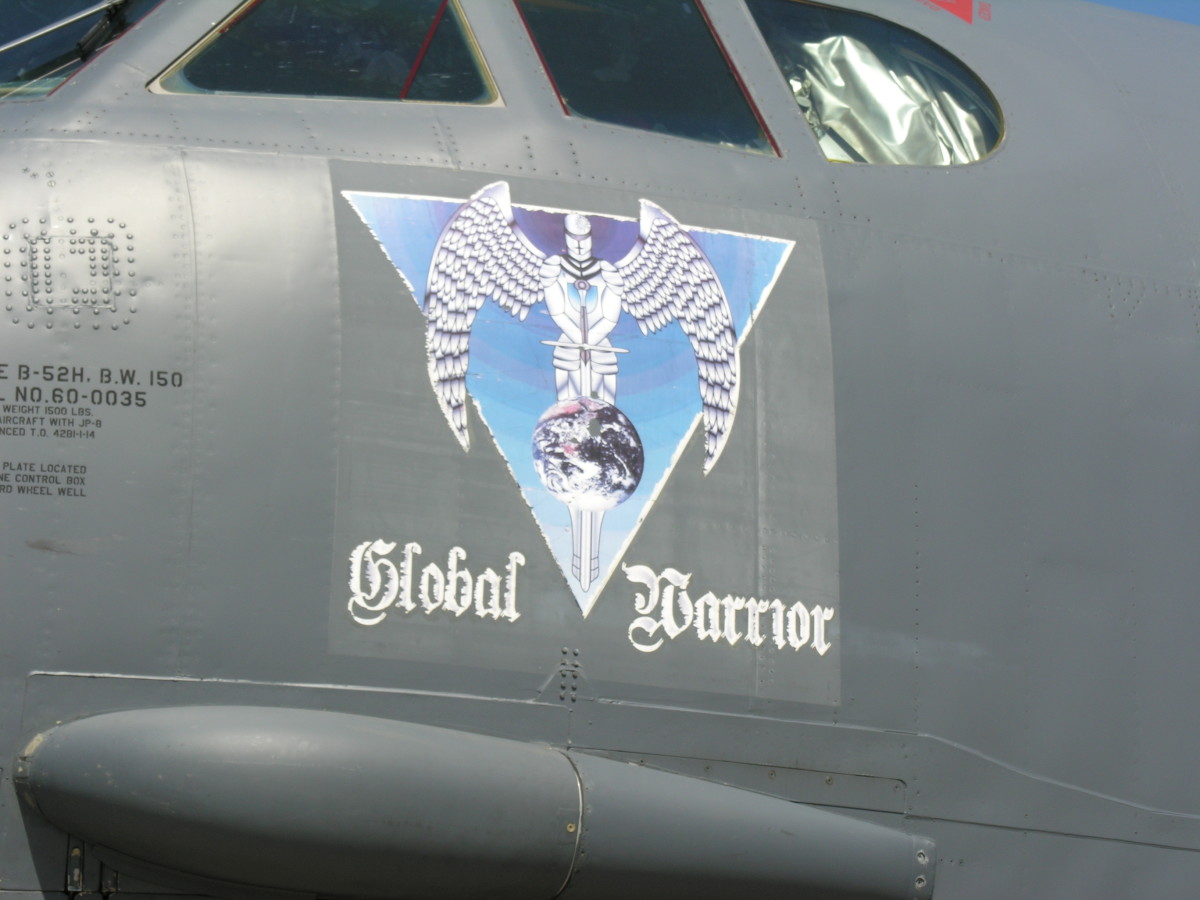 Nose art on the B-52, tail number 60-0035, at Andrews AFB, MD, May 2012.