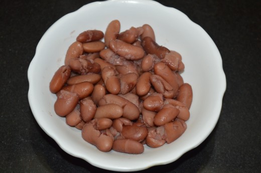 Cooked kidney beans