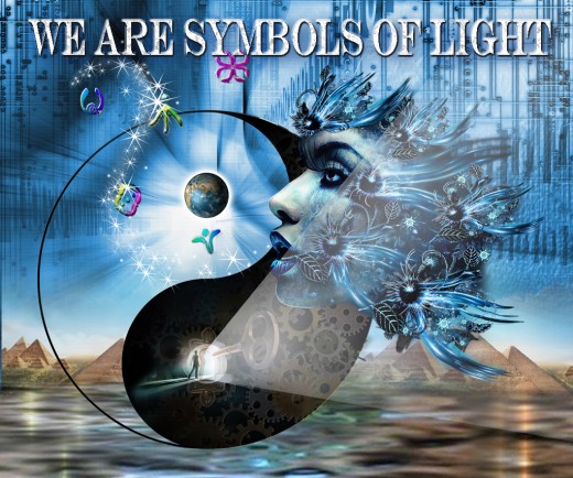 The codes are structures of 'living light'. 