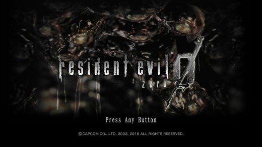 The loading screen from Capcom's "Resident Evil: 0" for the Xbox One.