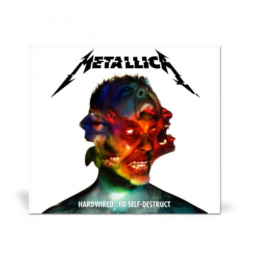 The album's cover shows the face of James Hetfield in the center.