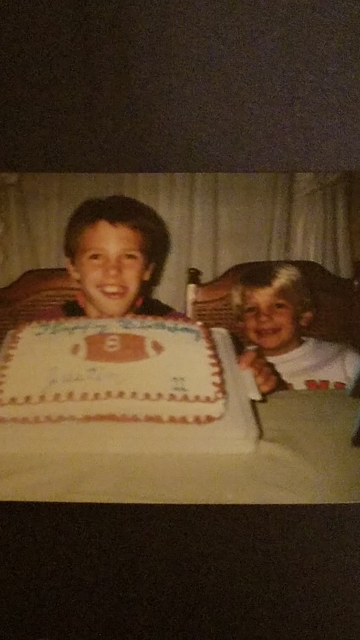 My brother(on the right) always by my side