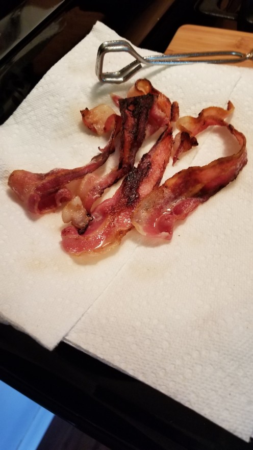 This bacon was flipped once, and left to cook without being moved.