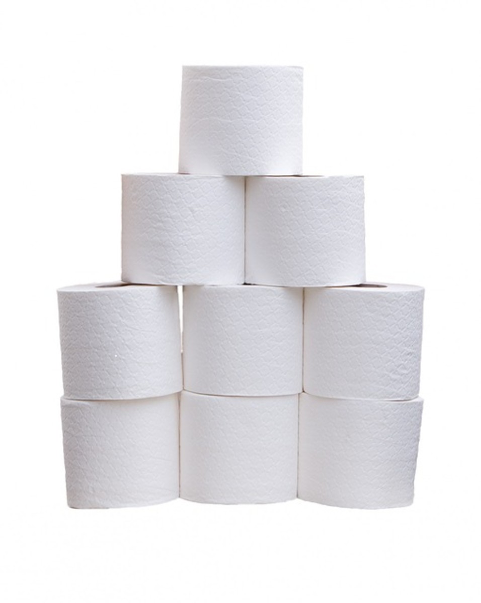 A sufficient supply of toilet paper is available in most stalls.