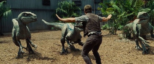 Chris Pratt as Owen; training raptors