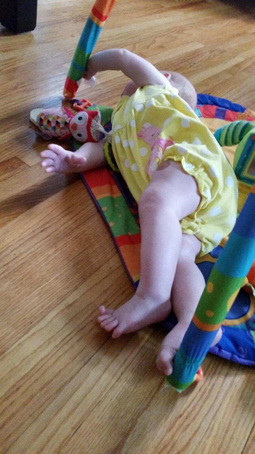 You can see how relaxed Imogen is as she works on her new skills.