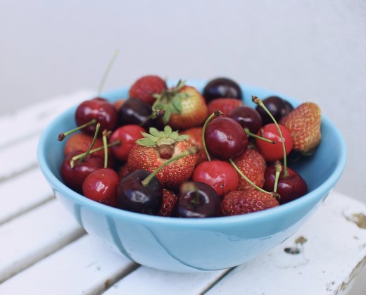 Berries are good vitamin source.  If you have other conditions, be aware of how much you eat. Ex, Diabetes.  