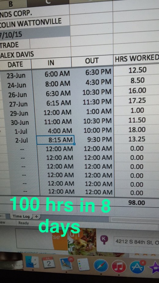 Employee Timecard