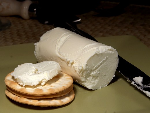 Chevre is french, made out of goat's milk, has a tart and earthy flavor
