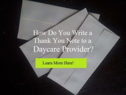 Thank You Notes for Daycare Providers and Teachers